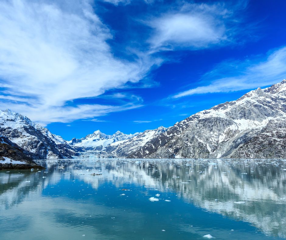 bahía de glaciares en Alaska vista en Cruceros Interline